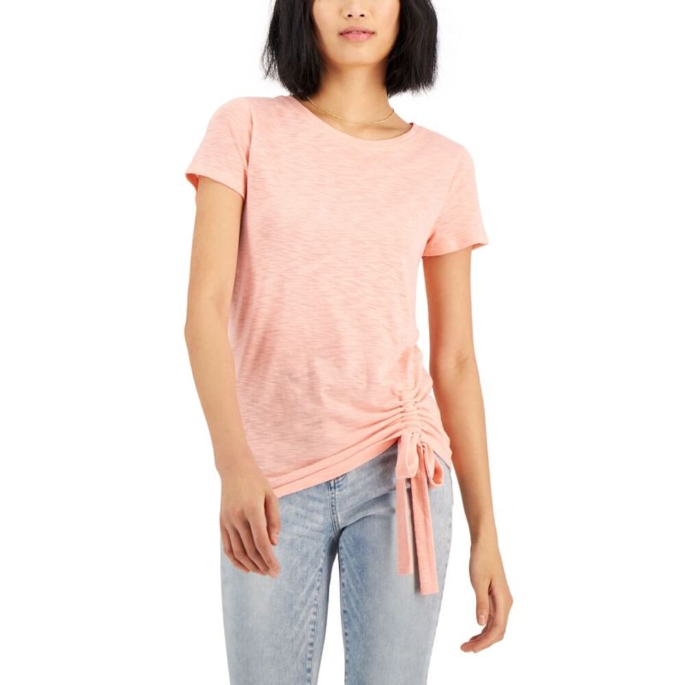 INC International Concepts Petite Side Ruched T-Shirt